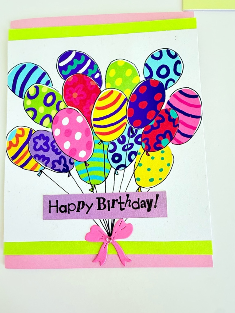 Vibrant Multicolor Balloon Birthday Card by - Picture 2 of 5